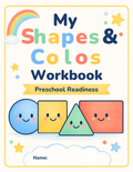 Preschool Shapes and Colors Workbook cover – printable tracing and color matching worksheets