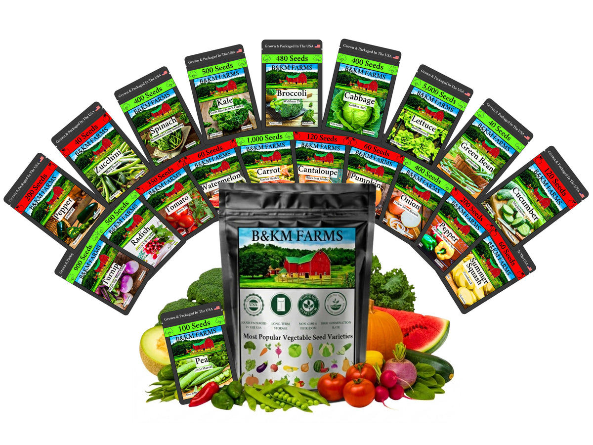 Heirloom Vegetable & Herb Seed Vault – 20 to 50 Varieties