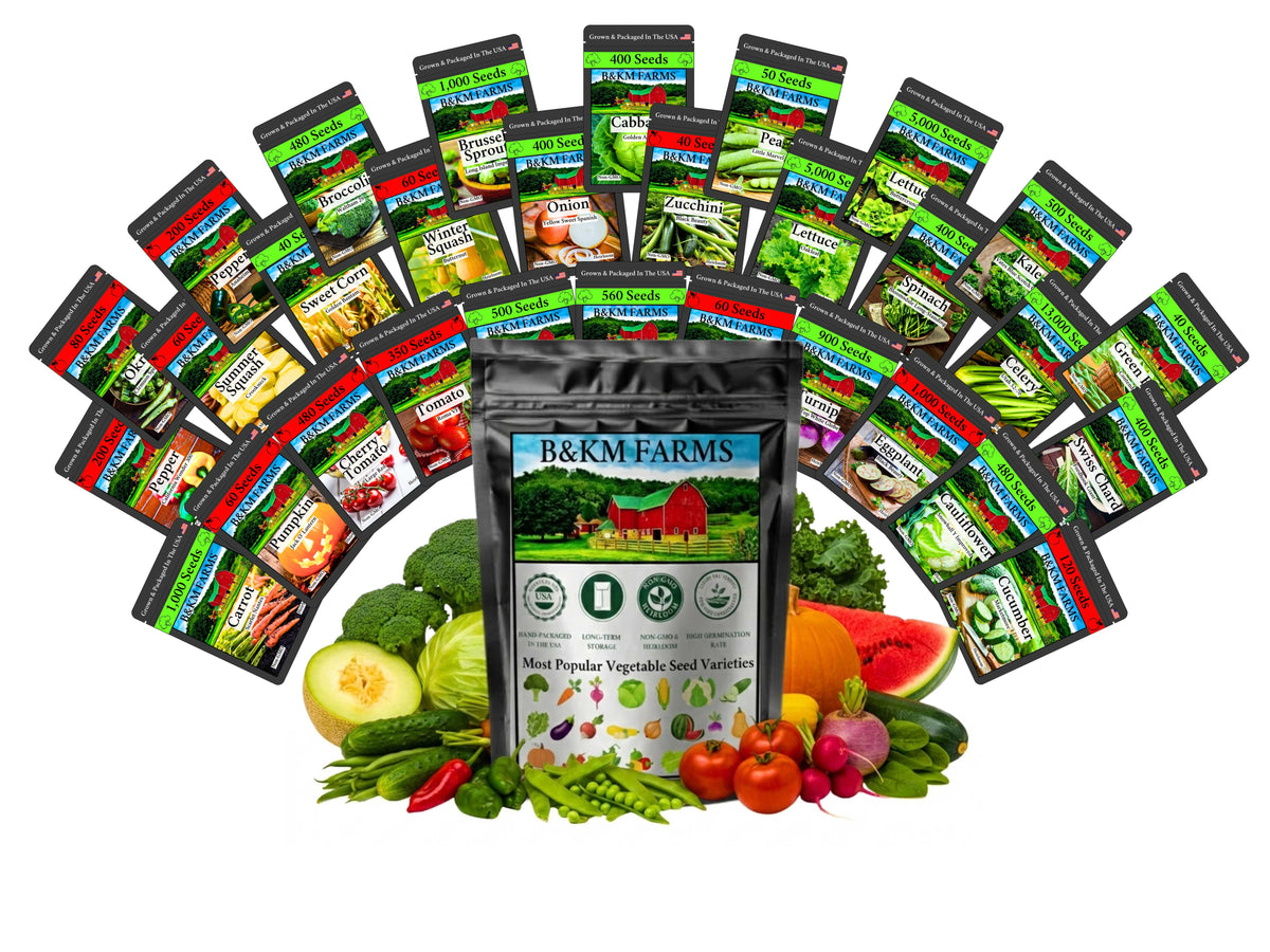 Heirloom Vegetable & Herb Seed Vault – 20 to 50 Varieties