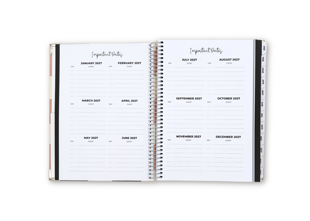 2027 Wildflower Weekly Planner