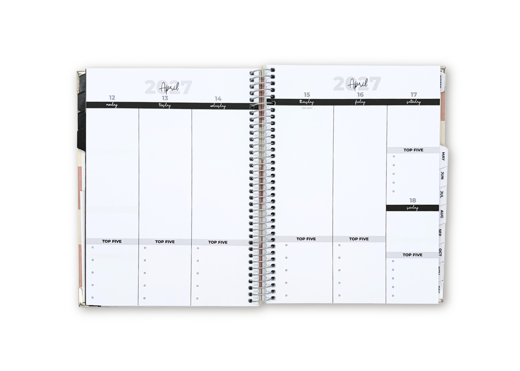 2027 Wildflower Weekly Planner