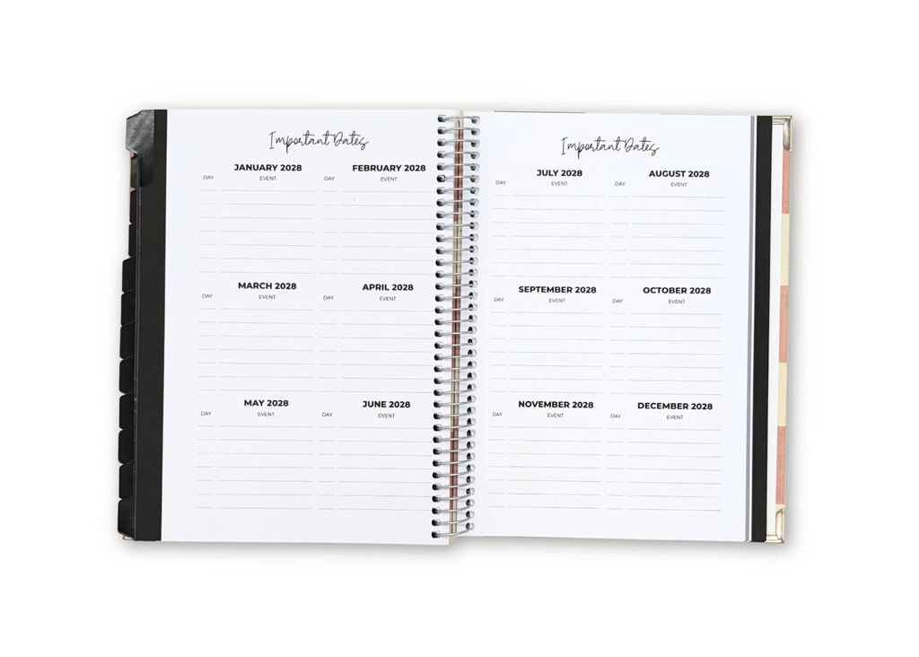 2027 Wildflower Weekly Planner