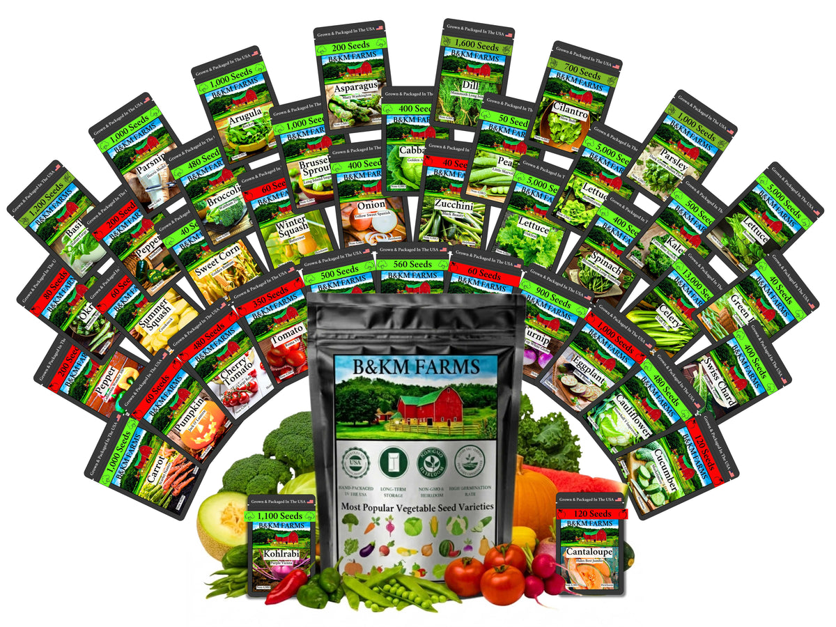 Heirloom Vegetable & Herb Seed Vault – 20 to 50 Varieties