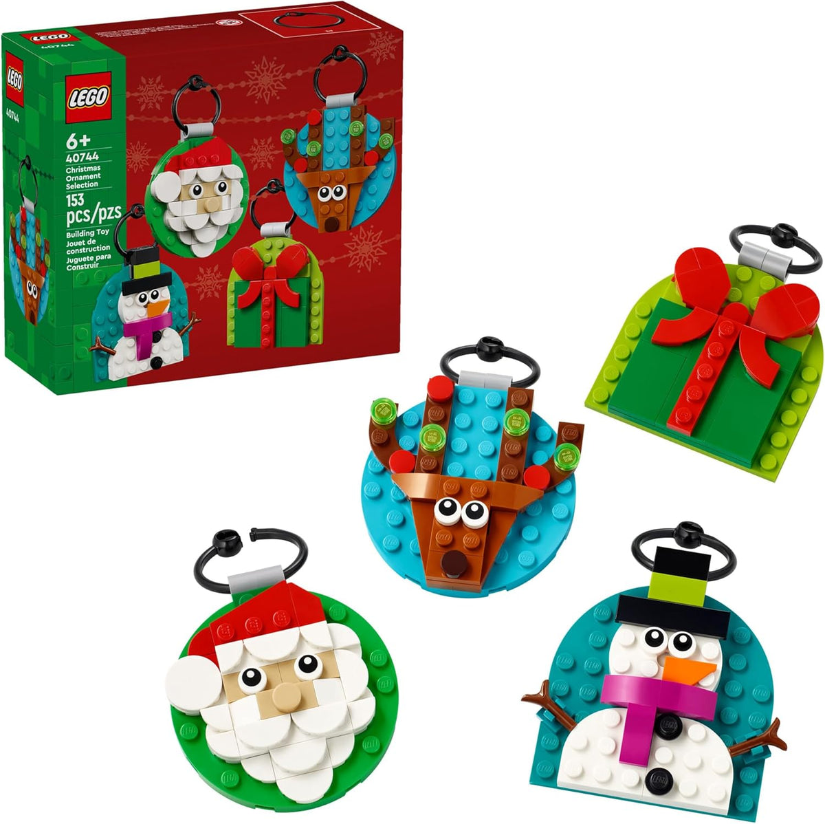 LEGO Christmas Ornament Set (40744) – Build 4 Holiday Ornaments