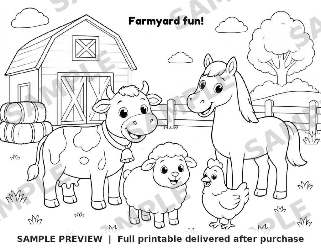 Hope's Garden Coloring Book sample page 19 (watermarked preview)