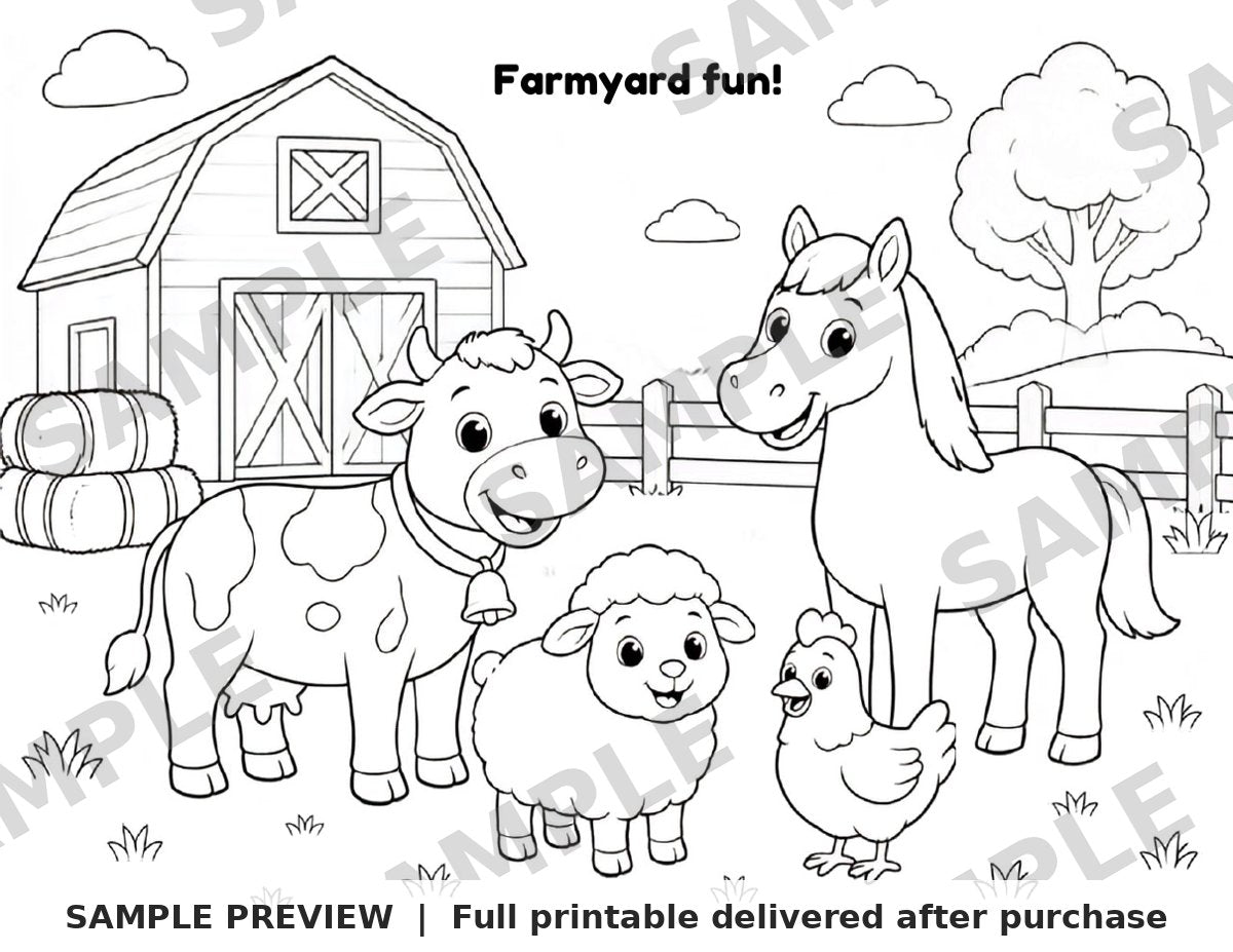 Hope's Garden Coloring Book sample page 19 (watermarked preview)